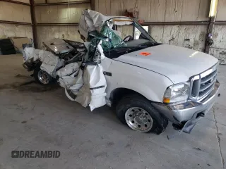 2002 Ford F-250 XL with VIN 1FTNW20F42EA99285, listed as a Copart auction lot 62635614 with Not Provided miles and Salvage Title. Bid and sale history available at DreamBid. Image 4.