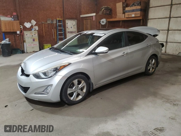 2016 Hyundai Elantra SE with VIN 5NPDH4AE0GH756579, listed as a Copart auction lot 61617915 with 96,396 mi miles and Salvage title. Bid and sale history available at DreamBid. Image 1.