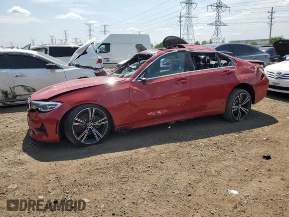 2021 BMW 3 Series 330i xDrive with VIN 3MW5R7J04M8C06658, listed as a Copart auction lot 73283284 with Not provided miles and Non repairable. Bid and sale history available at DreamBid. Image 1.