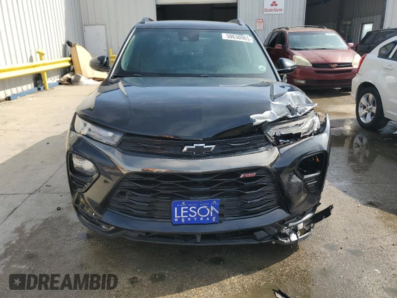 2022 Chevrolet TrailBlazer RS with VIN KL79MTSL2NB113817, listed as a Copart auction lot 50630965 with 39,588 mi miles and Salvage Title. Bid and sale history available at carsss.com. Image 5.