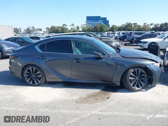2021 Lexus IS 350 F Sport with VIN JTHGZ1B28M5047647, listed as a IAAI auction lot 42485887 with 27,544 mi miles and . Bid and sale history available at DreamBid. Image 13.