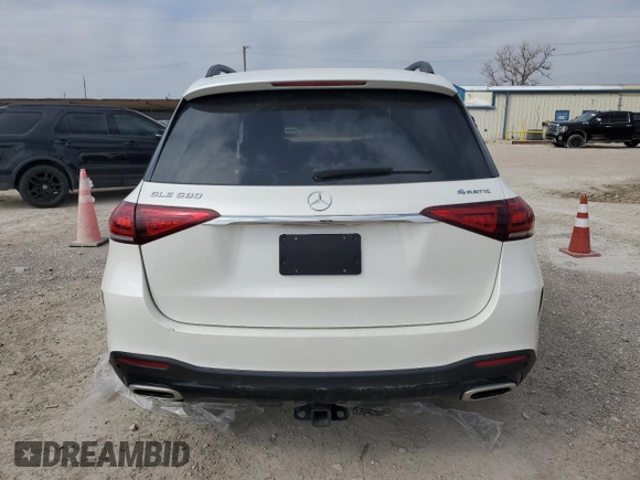 2020 Mercedes-Benz GLE 580 with VIN 4JGFB8GB2LA168470, listed as a Copart auction lot 43975845 with 58,042 mi miles and Salvage title. Bid and sale history available at DreamBid. Image 6.