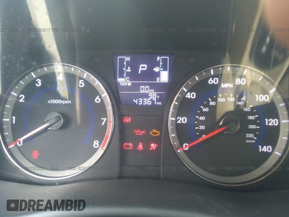2016 Hyundai Accent SE with VIN KMHCT4AE3GU137129, listed as a IAAI auction lot 41695820 with 43,367 mi miles and . Bid and sale history available at DreamBid. Image 7.