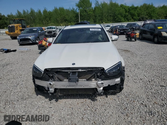 2021 Mercedes-Benz E 350 with VIN W1KZF8EBXMA922053, listed as a Copart auction lot 53785405 with 89,589 mi miles and Salvage Title. Bid and sale history available at DreamBid. Image 5.