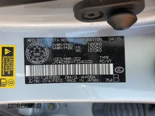 2015 Lexus CT 200h z VIN JTHKD5BH1F2240232, wystawiony jako Copart lot #55055375 z przebiegiem 100 704 mil mil oraz Tytuł czysty. Historia ofert i sprzedaży dostępna na DreamBid. Obrazek 12.
