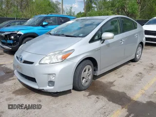 2011 Toyota Prius I with VIN JTDKN3DU6B0309743, listed as a IAAI auction lot 42114140 with 212,447 mi miles. Bid and sale history available at carsss.com. Image 2.