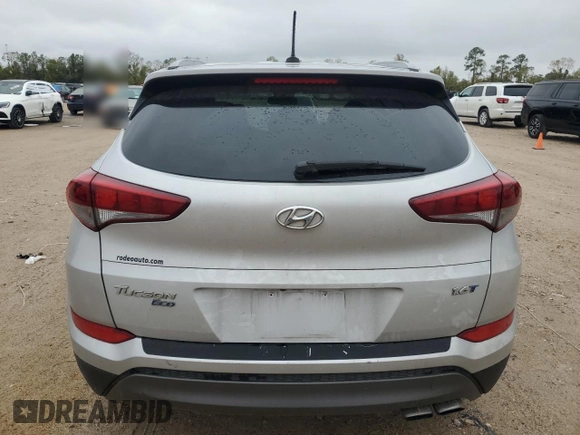 2016 Hyundai Tucson Eco with VIN KM8J33A25GU233674, listed as a Copart auction lot 82828864 with 0 mi miles and Clean Title. Bid and sale history available at carsss.com. Image 6.