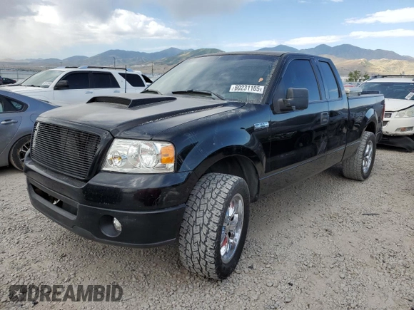 2006 Ford F-150 STX with VIN 1FTRX12W46KC19017, listed as a Copart auction lot 60231105 with 211,864 mi miles and Salvage title. Bid and sale history available at DreamBid. Image 1.