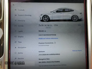 2013 Tesla Model S z VIN 5YJSA1DNXDFP21418, wystawiony jako Copart lot #59131655 z przebiegiem 106 428 mil mil oraz Szkoda całkowita • Salvage title. Historia ofert i sprzedaży dostępna na DreamBid. Obrazek 9.