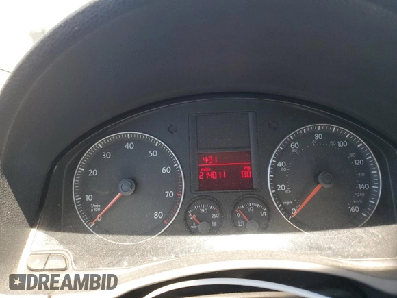 2009 Volkswagen Jetta S with VIN 3VWJZ71K39M149271, listed as a Copart auction lot 64703065 with 214,011 mi miles and Clean title. Bid and sale history available at DreamBid. Image 9.
