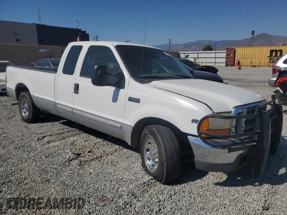 2001 Ford Super Duty F-250 XL with VIN 1FTNX20L01EA40364, listed as a Copart auction lot 74756234 with 244,584 mi miles and Salvage Title. Bid and sale history available at carsss.com. Image 4.