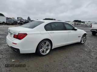 2014 BMW 7 Series 740Li with VIN WBAYE4C5XED138323, listed as a Copart auction lot 83704044 with 109,754 mi miles and Salvage Title. Bid and sale history available at carsss.com. Image 3.