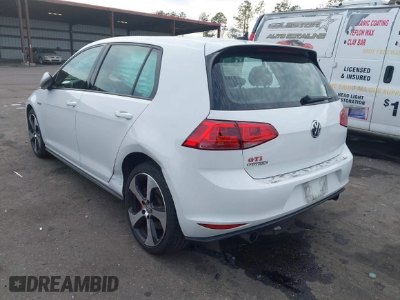 2017 Volkswagen Golf GTI S with VIN 3VW547AU9HM069439, listed as a IAAI auction lot 41513407 with 47,623 mi miles. Bid and sale history available at carsss.com. Image 3.