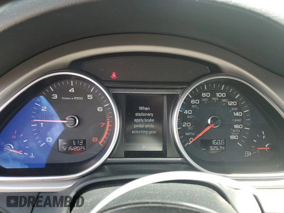 2015 Audi Q7 S line Prestige with VIN WA1DGAFE1FD031906, listed as a Copart auction lot 56701145 with 92,674 mi miles and Salvage title. Bid and sale history available at DreamBid. Image 9.