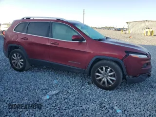2016 Jeep Cherokee Limited with VIN 1C4PJMDB8GW151402, listed as a Copart auction lot 53093455 with 132,587 mi miles and Salvage Title. Bid and sale history available at DreamBid. Image 4.