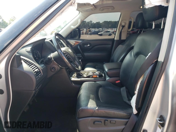 2020 Infiniti QX80 LUXE with VIN JN8AZ2NE7L9255159, listed as a Copart auction lot 61895724 with 113,974 mi miles and Salvage Title. Bid and sale history available at carsss.com. Image 7.