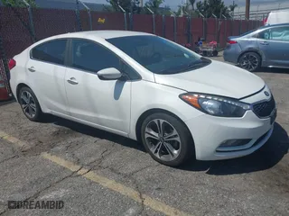 2016 Kia Forte EX with VIN KNAFX4A83G5483477, listed as a IAAI auction lot 41982194 with 92,639 mi miles. Bid and sale history available at carsss.com. Image 1.