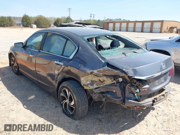 2017 Honda Accord Sedan LX with VIN 1HGCR2F32HA078464, listed as a IAAI auction lot 41914217 with 207,370 mi miles. Bid and sale history available at carsss.com. Image 3.