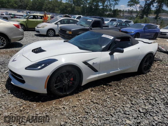2015 Chevrolet Corvette 2LT with VIN 1G1YD3D71F5106140, listed as a Copart auction lot 61852534 with 93,008 mi miles and Salvage Title. Bid and sale history available at carsss.com. Image 1.