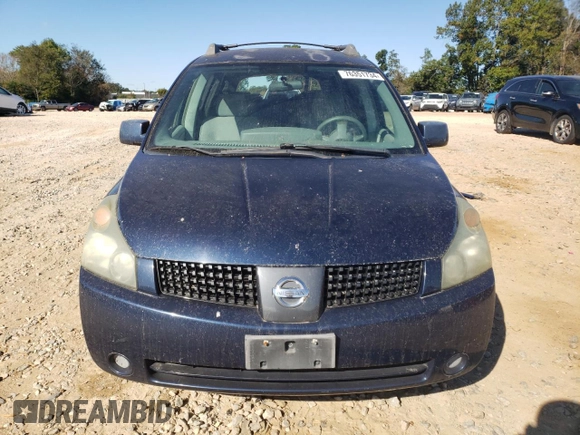 2005 Nissan Quest SL with VIN 5N1BV28U85N137108, listed as a Copart auction lot 76351734 with 158,029 mi miles and Salvage Title. Bid and sale history available at carsss.com. Image 5.