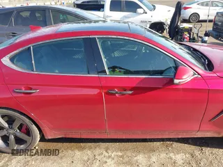 2019 Genesis G70 3.3T Advanced with VIN KMTG34LE6KU022487, listed as a IAAI auction lot 41996573 with 56,236 mi miles. Bid and sale history available at carsss.com. Image 14.