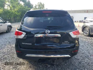 2015 Nissan Pathfinder Platinum with VIN 5N1AR2MM3FC697539, listed as a Copart auction lot 63624355 with 97,370 mi miles and Salvage title. Bid and sale history available at DreamBid. Image 6.