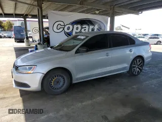 2012 Volkswagen Jetta S with VIN 3VW2K7AJ8CM354625, listed as a Copart auction lot 61662375 with 142,968 mi miles and Salvage title. Bid and sale history available at DreamBid. Image 1.