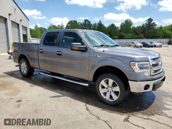 2014 Ford F-150 XL with VIN 1FTFW1EF3EKF89584, listed as a Copart auction lot 53799805 with 107,962 mi miles and Salvage Title. Bid and sale history available at carsss.com. Image 4.