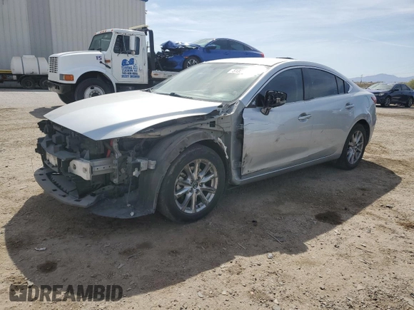 2017 Mazda 6 Sport with VIN JM1GL1U52H1155494, listed as a Copart auction lot 51305255 with 106,280 mi miles and Salvage Title. Bid and sale history available at carsss.com. Image 1.