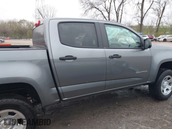 2021 Chevrolet Colorado 2WD Work Truck with VIN 1GCGSBEA6M1278097, listed as a IAAI auction lot 42010677 with 20,288 mi miles and . Bid and sale history available at DreamBid. Image 14.