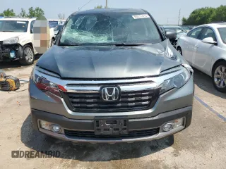 2017 Honda Ridgeline RTL-E with VIN 5FPYK3F74HB039715, listed as a Copart auction lot 60271415 with 56,892 mi miles and Salvage title. Bid and sale history available at DreamBid. Image 5.
