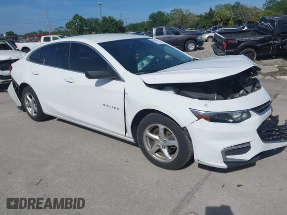 2017 Chevrolet Malibu LS with VIN 1G1ZB5ST2HF205424, listed as a IAAI auction lot 41965596 with Not Provided miles and . Bid and sale history available at DreamBid. Image 1.
