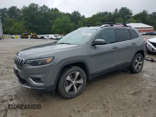 2019 Jeep Cherokee Limited with VIN 1C4PJMDXXKD350399, listed as a Copart auction lot 60290005 with 47,335 mi miles and Salvage title. Bid and sale history available at DreamBid. Image 1.