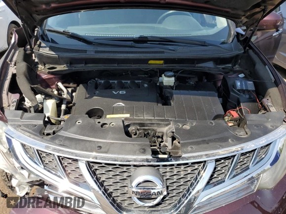 2013 Nissan Murano S with VIN JN8AZ1MW6DW306318, listed as a Copart auction lot 58636755 with 173,497 mi miles and Salvage title. Bid and sale history available at DreamBid. Image 12.