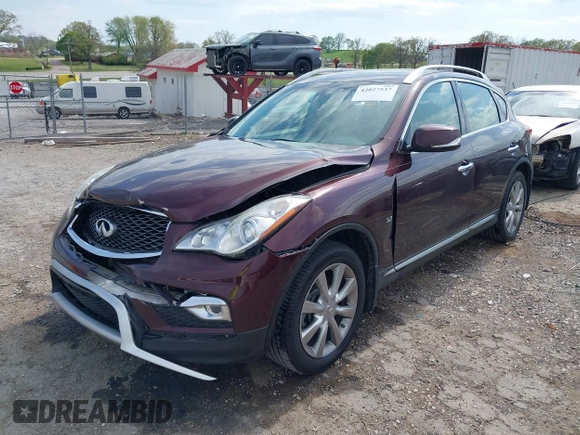 2017 Infiniti QX50 with VIN JN1BJ0RP4HM385690, listed as a IAAI auction lot 42027537 with 155,410 mi miles. Bid and sale history available at carsss.com. Image 17.
