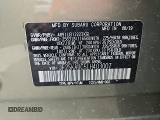 2020 Subaru Forester Limited with VIN JF2SKAUC5LH403007, listed as a Copart auction lot 64025555 with 69,042 mi miles and Salvage title. Bid and sale history available at DreamBid. Image 13.