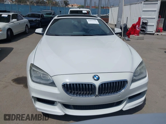 2015 BMW 6 Series 640i with VIN WBA6A0C56FD318007, listed as a IAAI auction lot 42041430 with 78,281 mi miles. Bid and sale history available at carsss.com. Image 12.