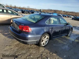 2013 Volkswagen Passat TDI SE with VIN 1VWBN7A32DC122579, listed as a Copart auction lot 85210174 with 164,495 mi miles and Salvage Title. Bid and sale history available at carsss.com. Image 3.