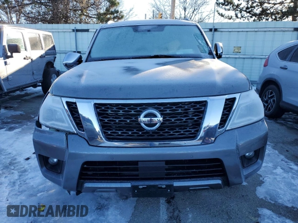 2020 Nissan Armada SV with VIN JN8AY2ND0LX017725, listed as a Copart auction lot 42261355 with 105,230 mi miles and Clean Title. Bid and sale history available at carsss.com. Image 5.