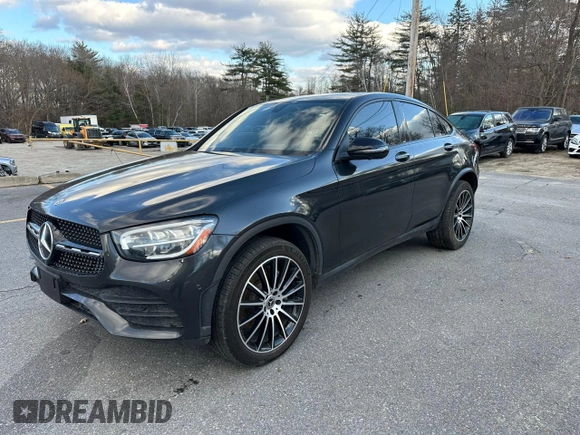 2021 Mercedes-Benz GLC with VIN W1N0J8EB7MF895505, listed as a Copart auction lot 85202614 with 134,464 mi miles and Clean Title. Bid and sale history available at carsss.com. Image 1.