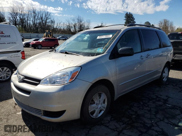 2005 Toyota Sienna CE with VIN 5TDZA23C55S260579, listed as a Copart auction lot 50317865 with 161,909 mi miles and Salvage Title. Bid and sale history available at DreamBid. Image 1.
