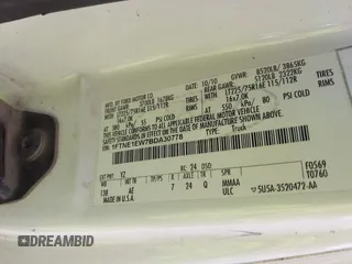 2011 Ford Econoline Cargo Commercial with VIN 1FTNE1EW7BDA30778, listed as a IAAI auction lot 42075336 with 158,069 mi miles and . Bid and sale history available at DreamBid. Image 9.