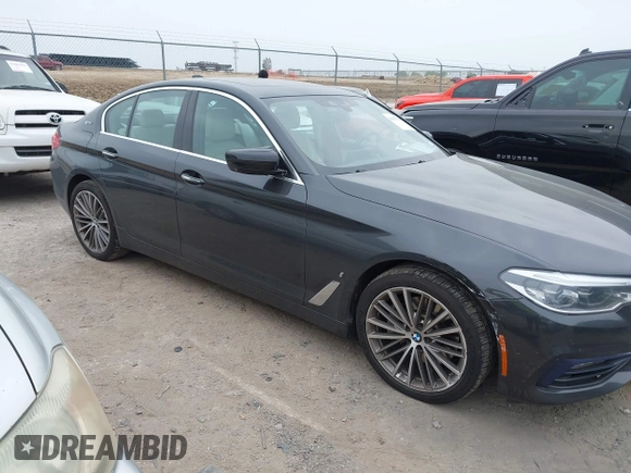 2018 BMW 5 Series 530e with VIN WBAJA9C55JB033575, listed as a IAAI auction lot 42067380 with 111,902 mi miles and . Bid and sale history available at DreamBid. Image 1.