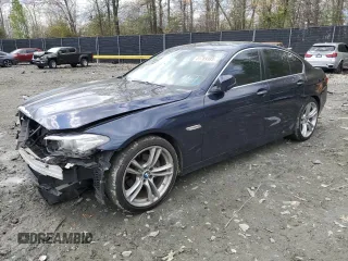 2014 BMW 5 Series 528i xDrive with VIN WBA5A7C55ED616499, listed as a Copart auction lot 51789385 with 136,122 mi miles and Salvage Title. Bid and sale history available at DreamBid. Image 1.