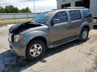 2005 Nissan Pathfinder SE with VIN 5N1AR18W15C708574, listed as a Copart auction lot 58000455 with 155,950 mi miles and Salvage title. Bid and sale history available at DreamBid. Image 1.