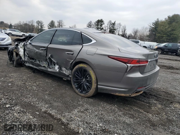 2018 Lexus LS 500 with VIN JTHC51FF7J5003545, listed as a Copart auction lot 43727705 with Not provided miles and Salvage title. Bid and sale history available at DreamBid. Image 2.