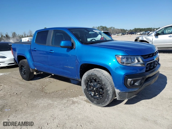2022 Chevrolet Colorado 2WD LT with VIN 1GCGSCEA1N1297471, listed as a Copart auction lot 87853335 with 59,553 mi miles and Salvage Title. Bid and sale history available at carsss.com. Image 4.