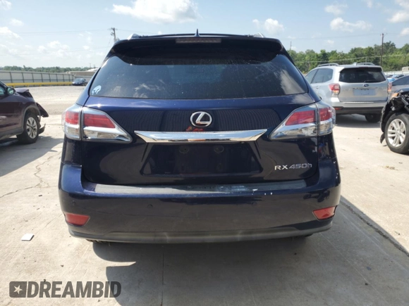 2014 Lexus RX 450h with VIN JTJBC1BA5E2069478, listed as a Copart auction lot 63434295 with 127,840 mi miles and Salvage title. Bid and sale history available at DreamBid. Image 6.