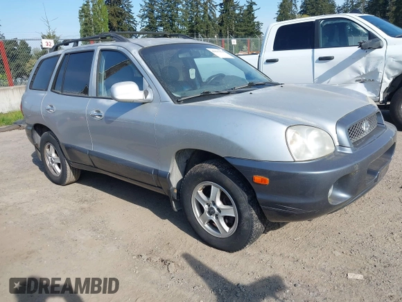 2002 Hyundai Santa Fe GLS with VIN KM8SC73D12U296838, listed as a IAAI auction lot 42117975 with 154,248 mi miles. Bid and sale history available at carsss.com. Image 1.