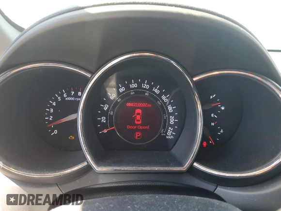 2015 Kia Rio EX with VIN KNADN4A33F6501650, listed as a Copart auction lot 49831145 with 210,007 mi miles and Salvage Title. Bid and sale history available at carsss.com. Image 9.